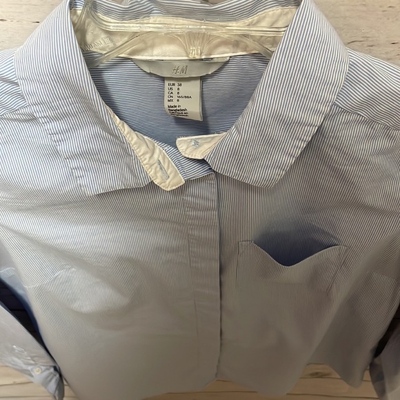 H&M long sleeve button-down collared shirt size 8 - Picture 5 of 8
